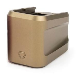 Strike Industries Aluminum Extended Magazine Plate for Glock G19 9mm, FDE, One Size, SI-EMP-AL-G19-FDE SIEMPALG19FDE