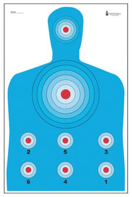 Law Enforcement Targets PR-CQ1 PR-CQ1 High Visibility Fluorescent Silhouette 793936705421