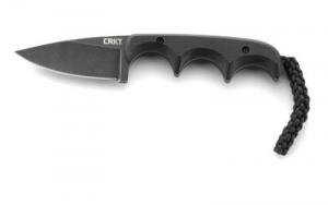Columbia River Knife Tool Minimalist Black Stonewash Drop Point Fixed Blade 2.1in 794023238402