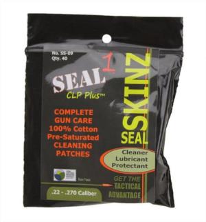 Seal 1 CLP + Skinz Pre-Saturated Cloth, Package Contains 25 .22-.270 CAL Clothes 794504182200