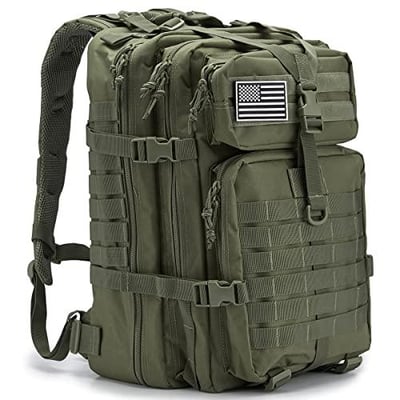 QT&QY 45L Military Tactical Backpacks For Men Camping Hiking Trekking Daypack Bug Out Bag Lage MOLLE 3 Day Assault Pack 795890939133