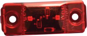 Fasteners Unlimited Led Hot-Dog Marker/Clearance Light With Gasket 2.8in. L x 1.1in. H, Red, 003-17R
