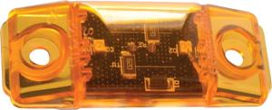 Fasteners Unlimited Led Hot Dog Marker/Clearance Light With Gasket, Amber, 2.8in. L x 1.1in. H, 003-17A