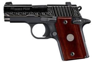Sig Sauer P938 Pistol 9mm 3in 6rd Polished Engraved 938-9-ESR 798681507863