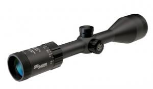 Sig Sauer Whiskey 3 Scope, 3-9X50mm, 1 in, SFP, Quadplex Reticle, 0.25 MOA Adjustable, Black, SOW33201 SOW33201