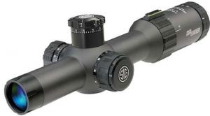 Sig Sauer Tango4 1-4x24 30mm Riflescope, FFP, MRAD Illuminated Reticle, 0.2 MRAD ADJ, Black, SOT41114 798681599868