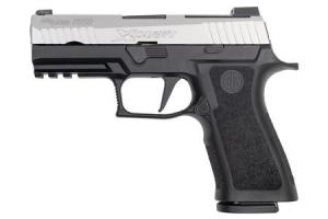 SIG SAUER P320 X-Carry 9mm 17-Round Pistol Two-Tone with Stainless Slide and Black Frame 320XCA-9-TXR3