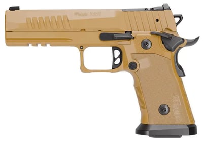 Sig Sauer P211-GT5 9mm 17/21rd 5" Bull Barrel Optic Ready SAO Steel Frame Coyote Pistol 