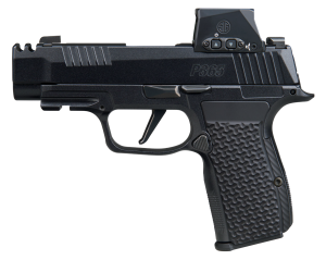 Sigarms P365 AXG LUXE w/Optic Pistol 365AXG380COMPLUXERXSL, 380 ACP, 3.10in, Custom LOK Grips, Black Pearlescent Cerakote Finish, 12 Rds