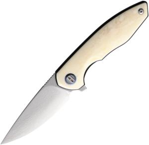 Bestech Knives Bambi Linerlock Ox Bone BTKL08B