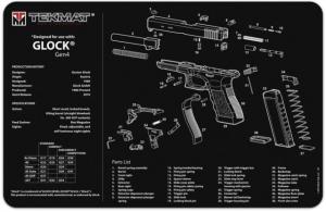 TekMat 17in Printed Gun Cleaning Mat Glock Gen4 Gun Cleaning Mat, Black, TEK-17-GLOCK-G4 TEK17GLOCKG4