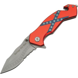 China Made 300235CF Confederate Flag Knife