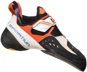 La Sportiva Solution Climbing Shoes - Women's, White/Lily Orange, 37.5, 20H-000203-37.5