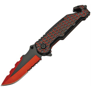 China Made 300485 Honeycomb Linerlock Red