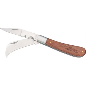 Rite Edge Knives 210595 Electrician''s Folding Pocket Knife with Wood Handle