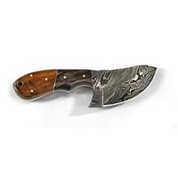 Walnut Damascus Skinner Knife DM1062