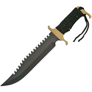 China Made 211228GD Golden Ridge Bowie Fixed Blade Knife