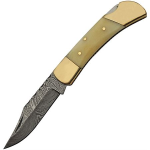 Damascus 1257BO Lockback Bone