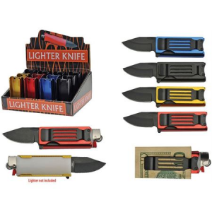 China Made 211456 Lighter Knife Display 12pc