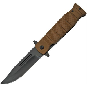 China Made 300480BR Linerlock Assisted Opening Brown