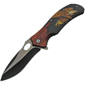China Made 300496EG Wildlife Linerlock Eagle A/O