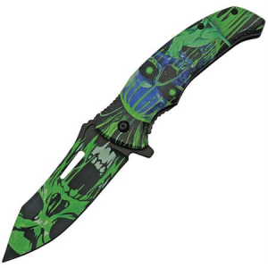 China Made 300503GN Cat Eye Linerlock Green