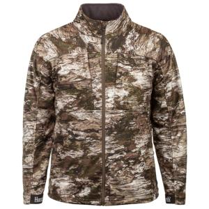 Huntworth Elkins Mid Weight Windproof Soft Shell Jacket Grid Fleece Interior - Mens, Tarnen, Extra Large, E-9501-TRN-XL