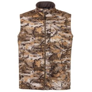 Huntworth Elkins Mid Weight Windproof Soft Shell Vest Waffle Fleece Interior - Mens, Disruption, Large, E-9502-DC-L