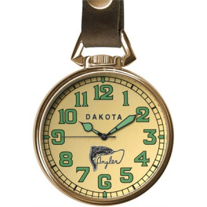 Dakota 3178 Angler Pocket Leather Retainer Cord Water Resistant Watch