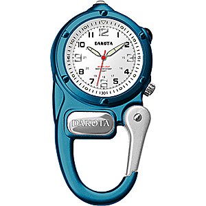 Dakota Mini Clip Microlight Carabiner Watch - aqua 38213