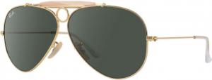 Ray-Ban RB 3138 Sunglasses Styles - Arista Frame / Crystal Green 58 mm Lenses, 001-5809