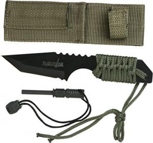 Survivor HK-106320 Outdoor Fixed Blade Knife 7" Overall, Colors may vary 805319047582