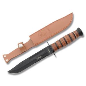 Master Cutlery MTech Stacked Leather Combat Knife MT-122MR