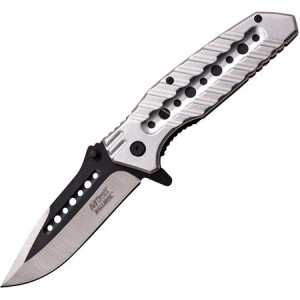 MTech Knives 925SL Silver Assisted Opening Linerlock Folding Pocket Knife