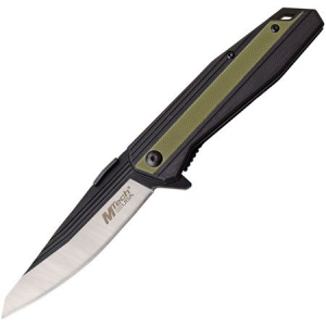 MTech 1081GN Framelock Knife with Black and Green G10 Handle MT-1081GN