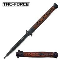 Tac-Force Assisted 5.5 in Blade Brown Pakkawood Handle UPC: 805319422662