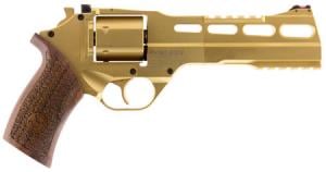 Chiappa Firearms 340225 Rhino 60DS Single/Double 357 Magnum 6" 6 Walnut Gold Plated 340225