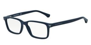 Armani EA3072 Eyeglass Frames 5452-52 - Matte Blue Frame
