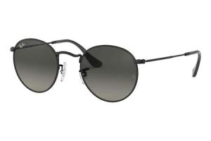 RAY BAN Round Sunglasses with Black Metal Frame and Grey Gradient Lenses 0RB3447N002/7150