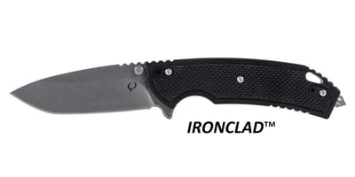 Kronos Ironclad Tactical Folding Knife, Black 8053675925293