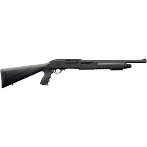 Charles Daly 930294 CDLY 301 Pump 12GA 18.5 Tactical Black, 2+1 Capacity, Manual Action, Fixed Fiber Optic Sight, Checkered Walnut Stock 