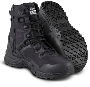 Original S.W.A.T. Alpha Fury 8in-Zip Boot - Mens, Black, 4.5US, Regular, 177501-4.5-R 17750145R