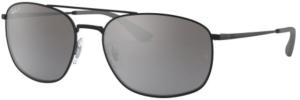 Ray-Ban RB3654 Sunglasses 002/82-60 - , Grey Mirror Grad Silver Polar Lenses