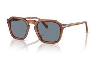 PERSOL PO3292S Sunglasses with Terra Di Siena Frames and Light Blue Lenses 0PO3292S96/5652