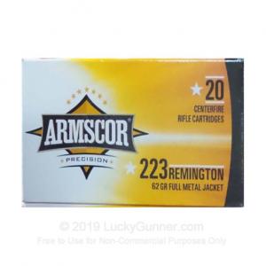 223 Rem - 62 gr FMJ - Armscor - 1000 Rounds 50163