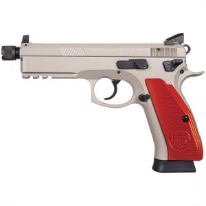 CZ 75 SP-01 Tactical Urban Grey 9mm 5.21" Barrel 18-Rounds Red Aluminum Grips 806703912318