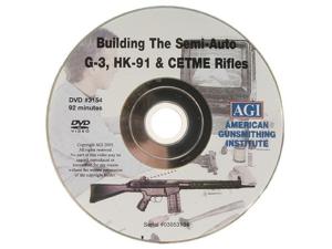 American Gunsmithing Institute (AGI) Video How to Build a Semi-Auto G-3 (HK-91) from a Parts Kit" DVD - 317097"