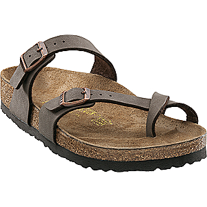 Birkenstock Mayari Birkibuc Toe Loop Sandals for Ladies - Stone - 37M