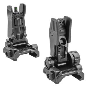 MEPROLIGHT FRONT GREEN TRITIUM REAR BLANK FLIP UP SIGHTS