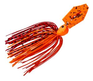 Z-man Chatterbait Jack Hammer Jig Head, 3/8oz, Fire Craw Orange Blade, CBJH38-21 CBJH3821